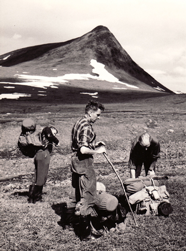 Dad heads for Mount Kebnekaise