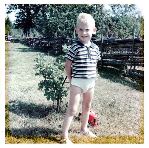 Torgny and the oak in 1964
