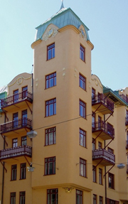 Strindberg’s last residence in the Blue Tower