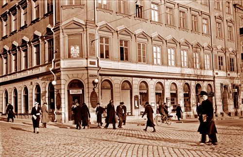 AB Lundequistska Bokhandeln, Östra Ågatan, Uppsala Sweden 1935