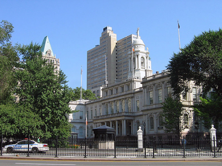 New York City Hall in Manhattan, NY