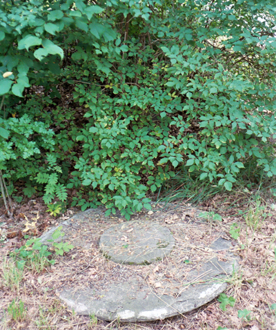 Millstone at Sturebyhöjden in Stockholm, Sweden