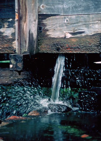 Water flume at Vira bruk in Österåker, Sweden